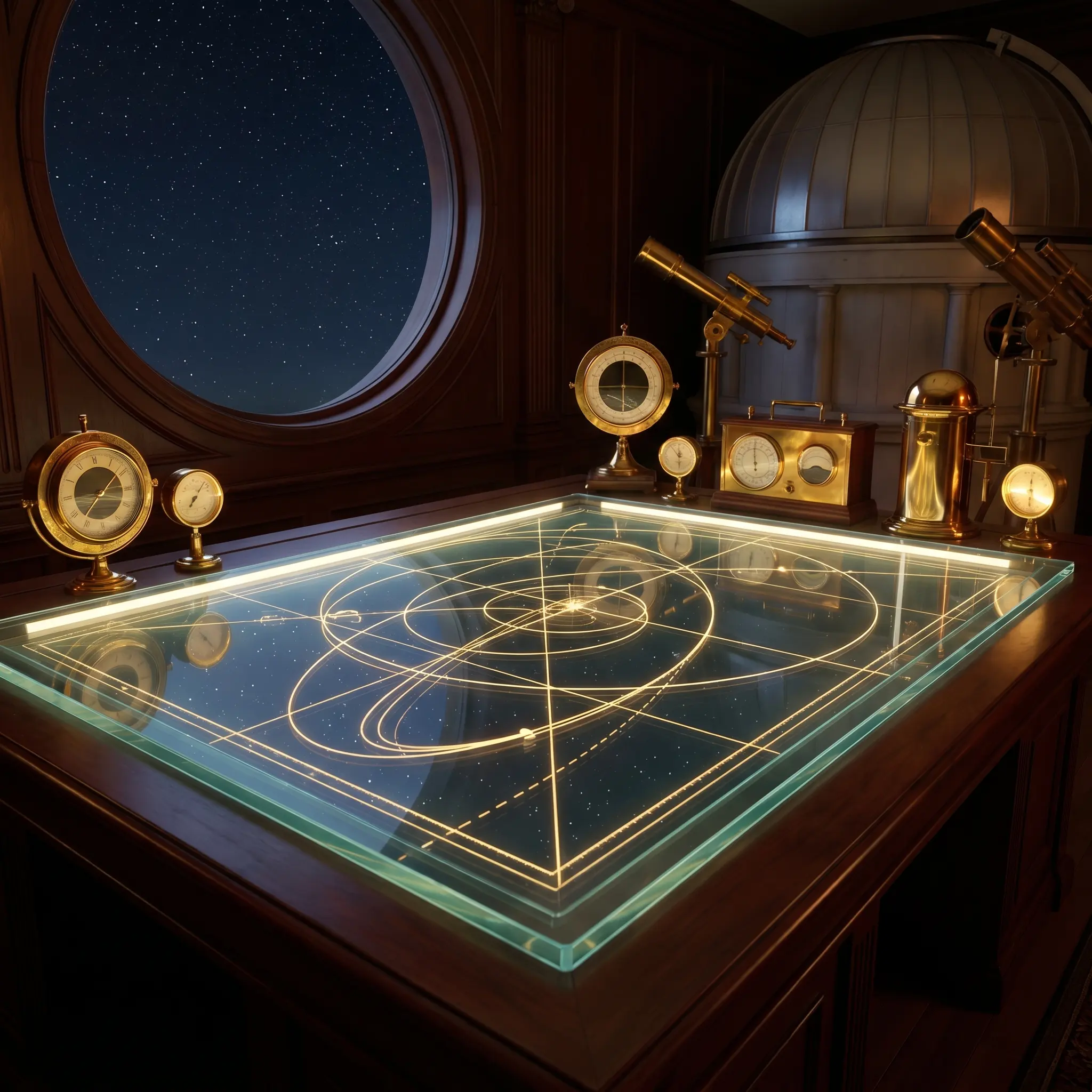 High-altitude orbit chart plotting editorial release paths
